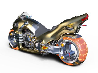 Motosiklet / 3d Cg işleme bir motosiklet.