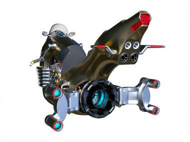 Vurgulu Bisiklet / 3d Cg işleme vurgulu Kiralama.