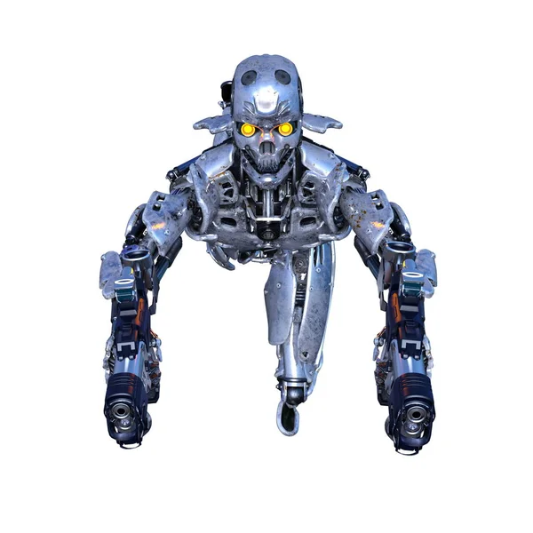Robô Renderização Robô — Fotografia de Stock