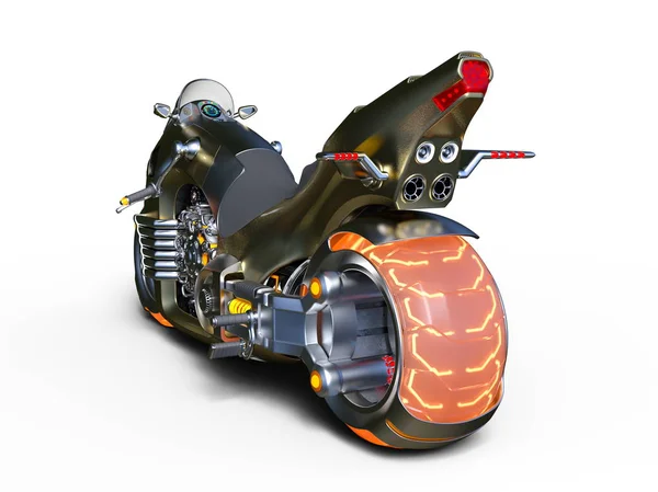 Motocicleta Renderização Uma Motocicleta — Fotografia de Stock