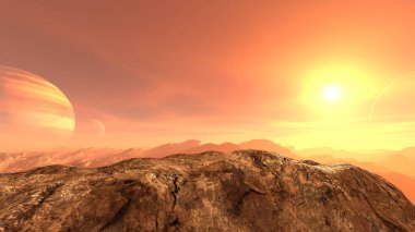 Rocky Dağları / 3d Cg işleme rocky Dağları'nın. 