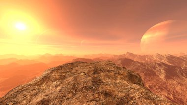 Rocky Dağları / 3d Cg işleme rocky Dağları'nın. 