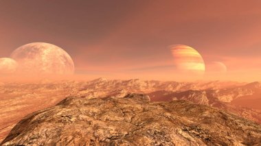 Rocky Dağları / 3d Cg işleme rocky Dağları'nın. 