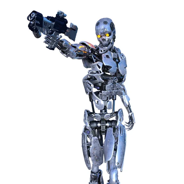 Robot Rendering Robot — Stock Photo, Image
