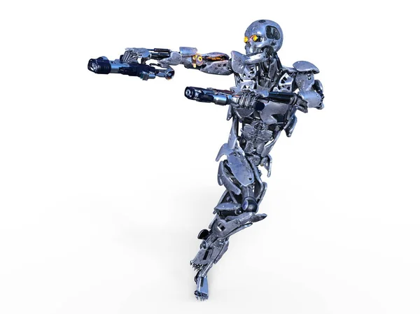 Robot Rendering Robot — Stock Photo, Image