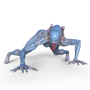 Kadın canavar / 3d Cg işleme kadın bir canavar.