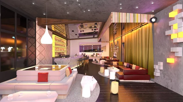 Lounge Rendering Dari Lounge — Stok Foto