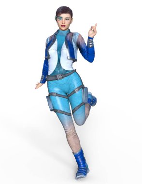 Süper kadın / 3d Cg işleme süper bir kadın.