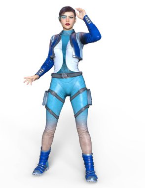 Süper kadın / 3d Cg işleme süper bir kadın.