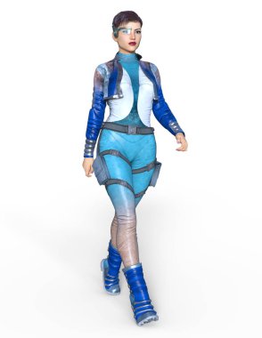 Süper kadın / 3d Cg işleme süper bir kadın.