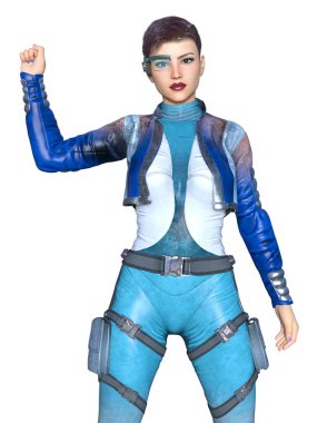 Süper kadın / 3d Cg işleme süper bir kadın.