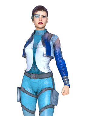 Süper kadın / 3d Cg işleme süper bir kadın.