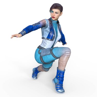 Süper kadın / 3d Cg işleme süper bir kadın.