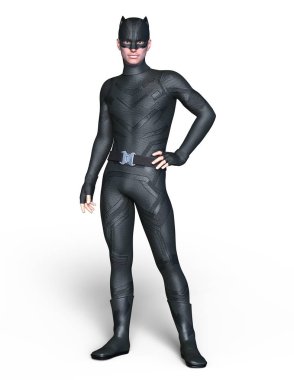Süper kahraman/3d Cg işleme bir süper kahraman.