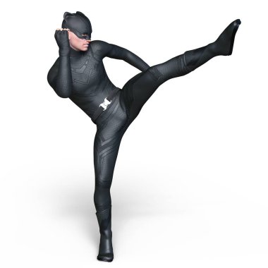 Süper kahraman / 3d Cg işleme bir süper kahraman.