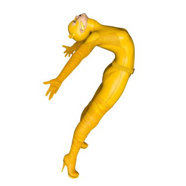 Süper kadın / 3d Cg işleme süper bir kadın