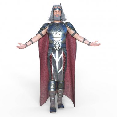 Şövalye / 3d Cg işleme bir şövalyenin.