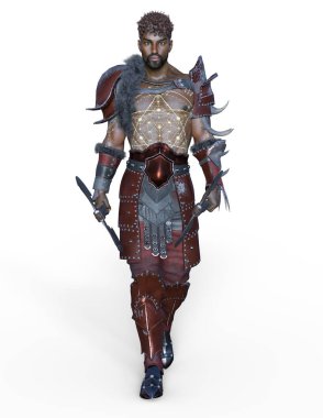 Karahan /3d Cg işleme bir şövalyenin.