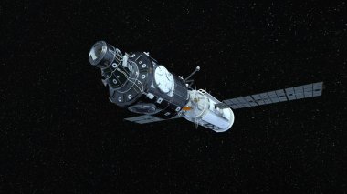 Yapay uydu/3d Cg işleme yapay bir uydu. Bu görüntü bir şekilde döşenmiş tarafından Nasa unsurları.