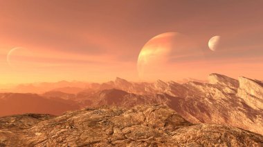 Rocky Dağları / 3d Cg işleme rocky Dağları'nın. 