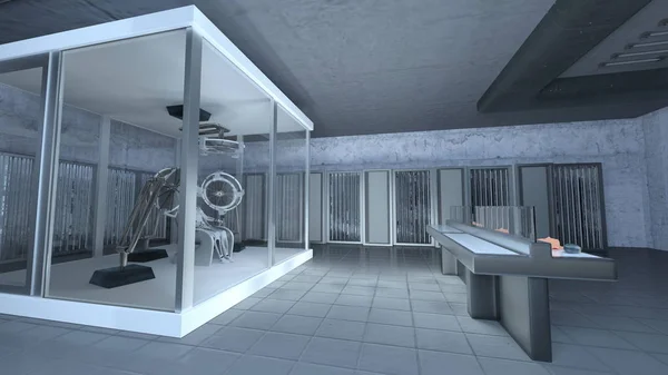 Rendering Laboratorio Del Laboratorio — Foto Stock