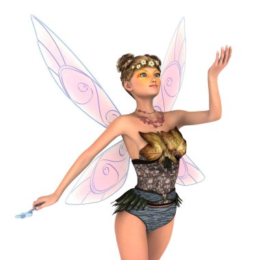 Peri / 3d Cg işleme bir peri.