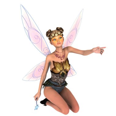 Peri / 3d Cg işleme bir peri.