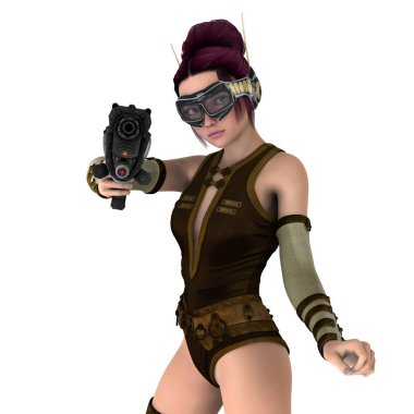 Kadın savaşçı/3d Cg render bir kadın savaşçı.