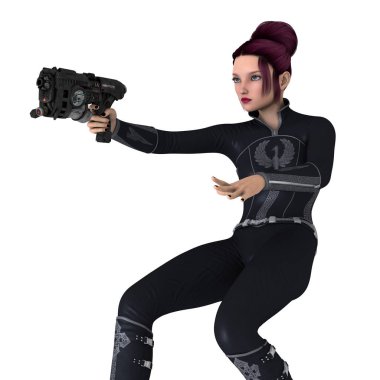 Kadın savaşçı/3d Cg render bir kadın savaşçı.