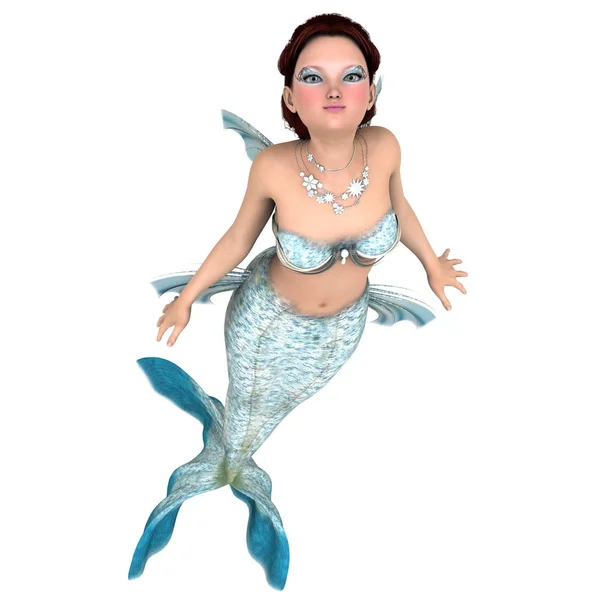 Mermaid Rendering Mermaid — Stock Photo, Image