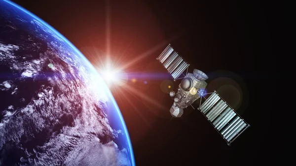 Reproduction Artificielle Par Satellite Satellite Artificiel Eléments Cette Image Fournis — Photo