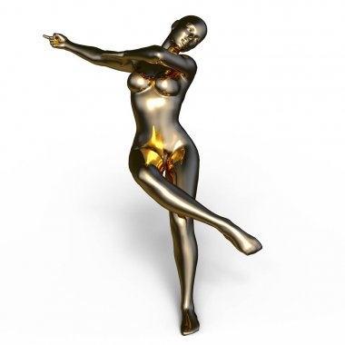 Kadın resim / 3d Cg render bir kadın görüntüsü.