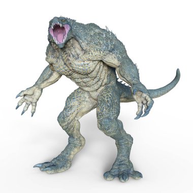 Monster / 3D CG rendering of a monster. clipart