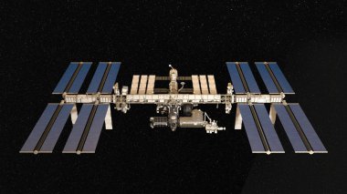 Yapay uydu/3d Cg işleme yapay bir uydu. Bu görüntü bir şekilde döşenmiş tarafından Nasa unsurları.