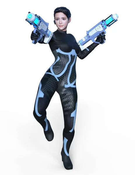 Woman Futuristic Costume Stock Photo 83464306