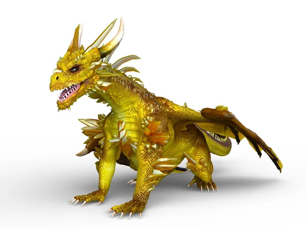 Dragon Rendering Drake — Stockfoto