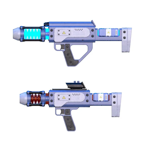 Laser gun/3D CG rendering the laser gun.