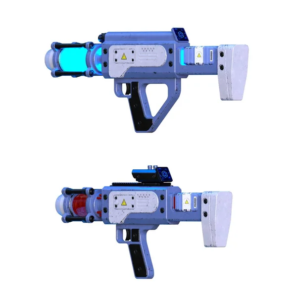 Pistolet Laserowy Renderowania Pistoletu Laserowego — Zdjęcie stockowe