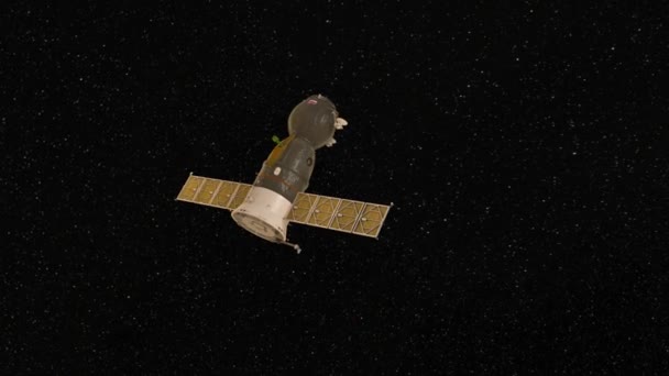 Künstlicher Satellit Darstellung Eines Künstlichen Satelliten Elemente Dieses Bildes Von — Stockvideo