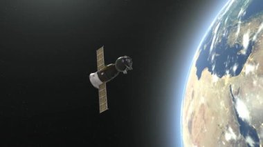 Yapay uydu/3d Cg işleme yapay bir uydu. Bu görüntü bir şekilde döşenmiş tarafından Nasa unsurları.