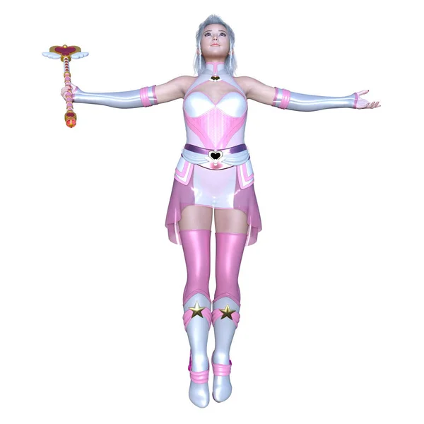 Super woman/3D CG rendering of a super woman.