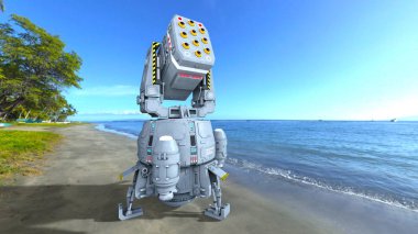 Lazer silah / lazer silah 3d Cg işleme.