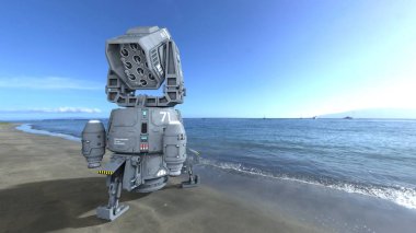 Lazer silah / lazer silah 3d Cg işleme.