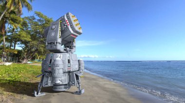 Lazer silah / lazer silah 3d Cg işleme.