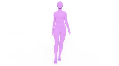 Kadın bedeni / bir kadın bedeninin 3d Cg render.