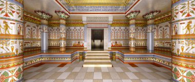 Antik kalıntıları / Antik kalıntıların 3d Cg render.