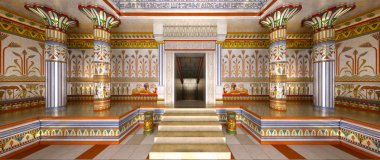 Antik kalıntıları / Antik kalıntıların 3d Cg render.