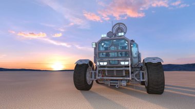 Uzay rover / 3d Cg işleme alanı Rover.