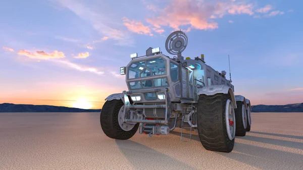 Space Rover Rendering Space Rover — стоковое фото