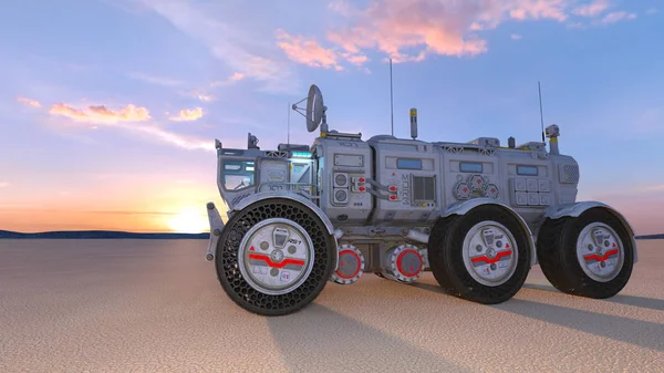 Utrymme Rover Rendering Utrymme Rover — Stockfoto